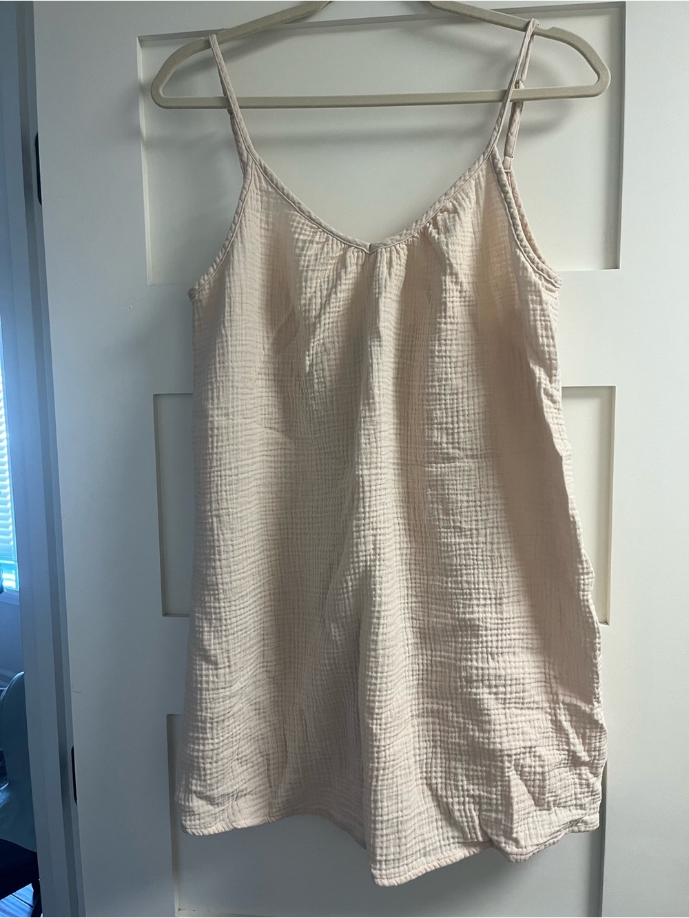 Shade & Shore Light Beige Cotton Gauze cover up